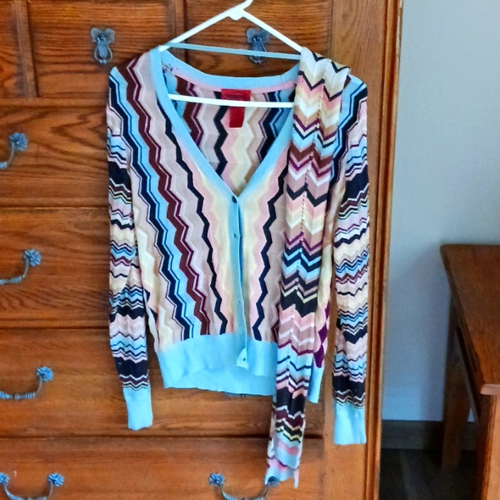 Missoni Sweater,  size medium with scarf multi colors